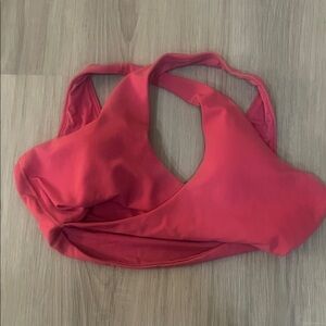 LululemoBend this Wrap and Scoop Sports Bra S/M Raspberry